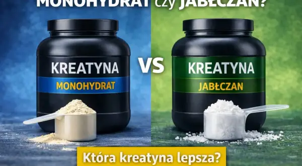 Kreatyna monohydrat czy jabłczan? Dwa rodzaje kreatyny w proszku, porównanie, która lepsza dla Ciebie.